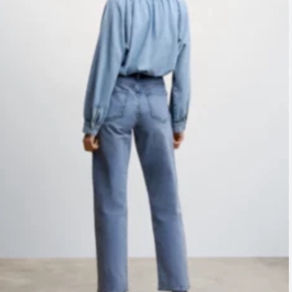 NWOT - Mango Cleo Oversized Denim Top - Picture 3 of 7